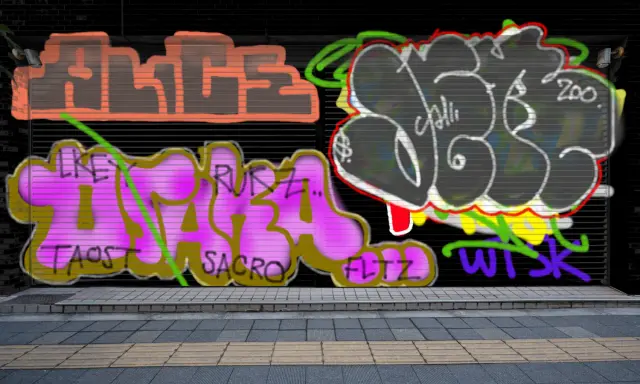 Graffiti artwork by JERR