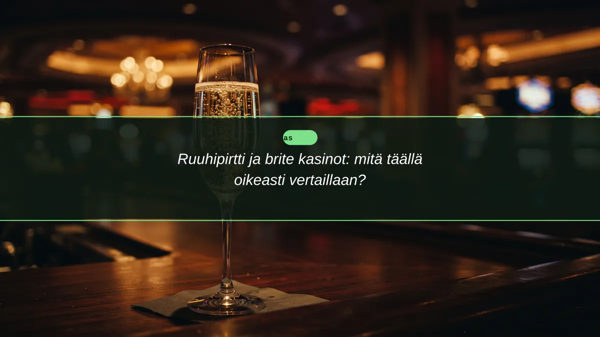 Ruuhipirtti ja brite kasinot: mitä täällä oikeasti vertaillaan?