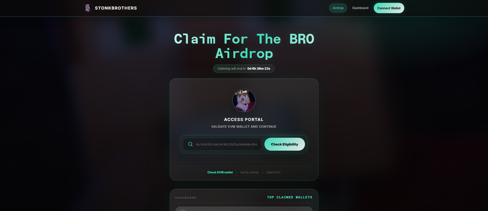 Stored capture of bro.evmcheck-nx.lol