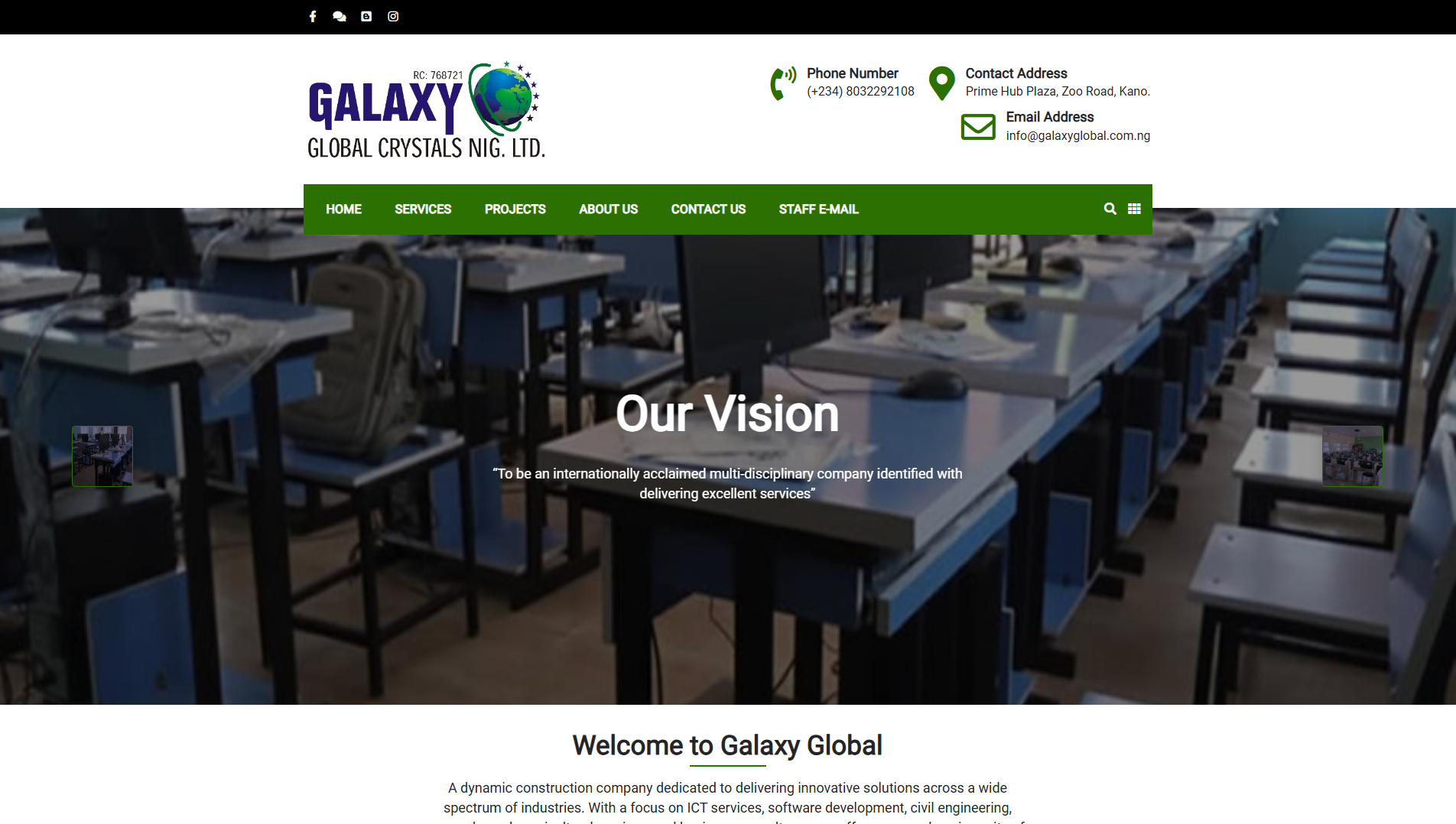 Stored capture of galaxyglobal.com.ng