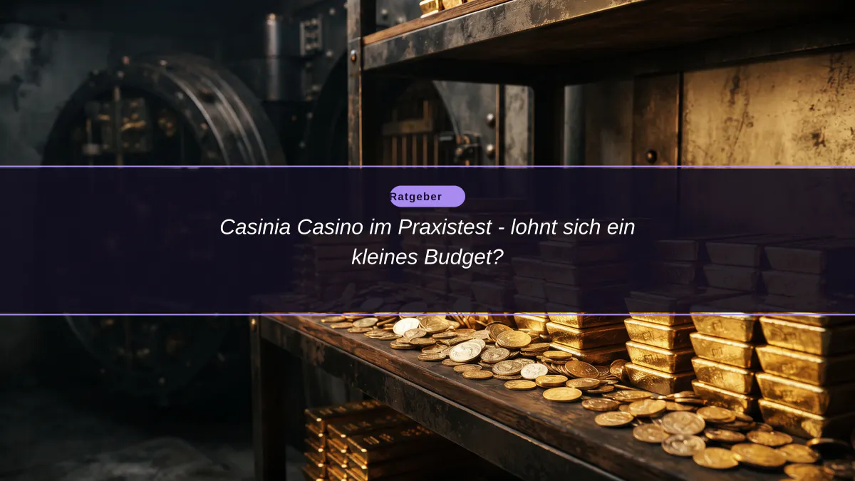 Casinia Casino im Praxistest - lohnt sich ein kleines Budget?