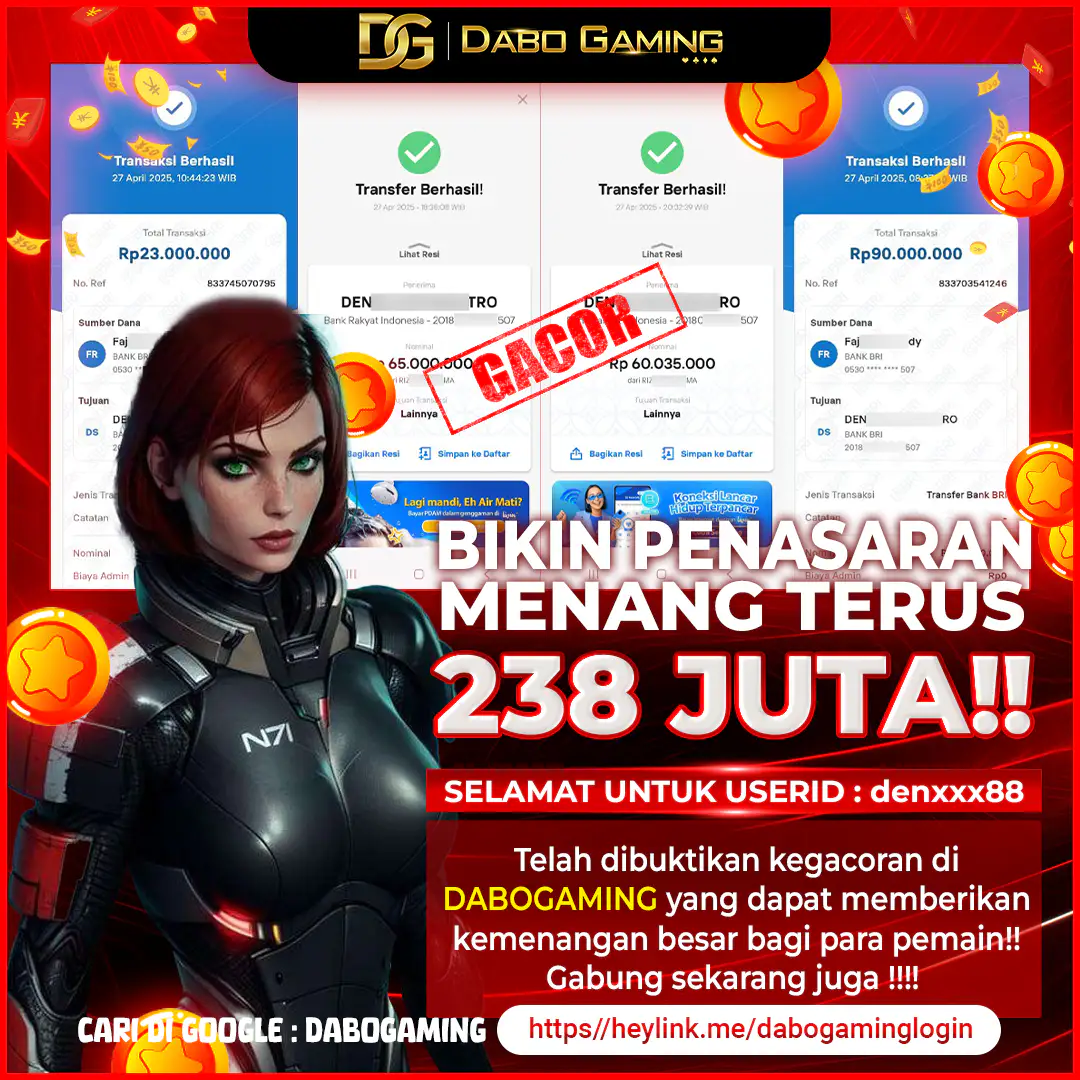 💥 MENANG TERUS 238 JUTA!!