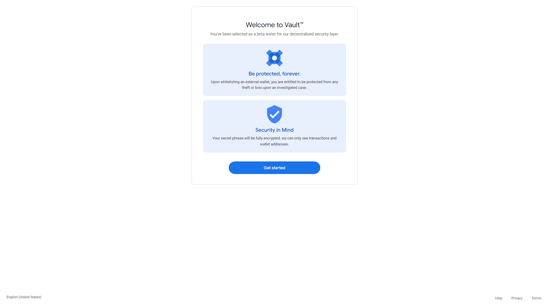 Stored capture of vault-google.com