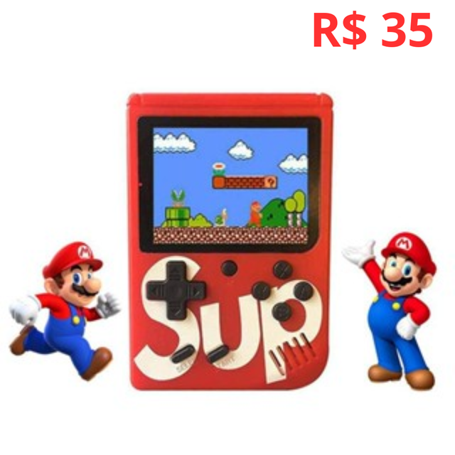 Mini Video Game Sup Game Box 400 Jogos Em 1 Portátil Jogos Antigos Clássicos Antigos Anos 80
