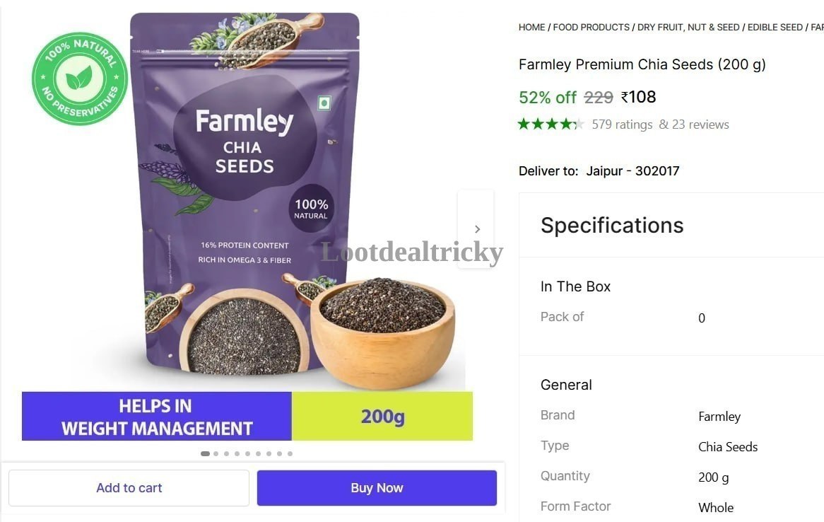 Farmley Chia Seeds – Just ₹200 | Exclusive Sale Discount