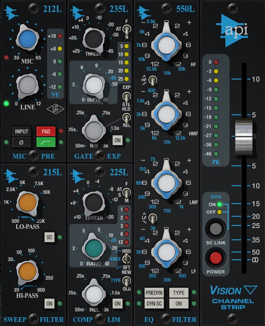 UAD API Vision Channel Strip