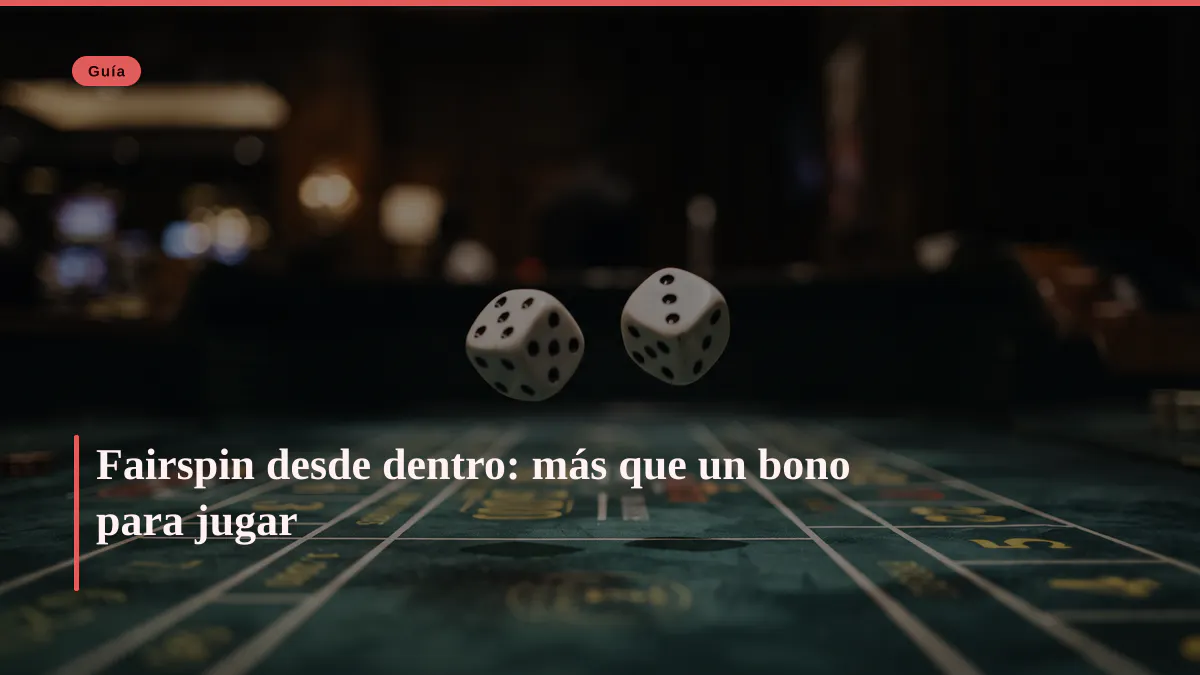 Fairspin desde dentro: más que un bono para jugar