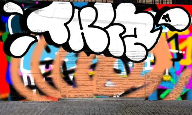 Graffiti artwork by Tkiz