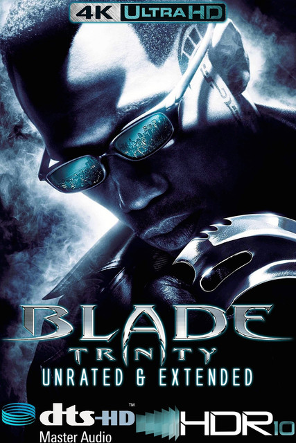 Blade Trinity 2004 UNRATED & EXTENDED, 4K, MOVIE, COVER, POSTER, BOX, FILM, ART