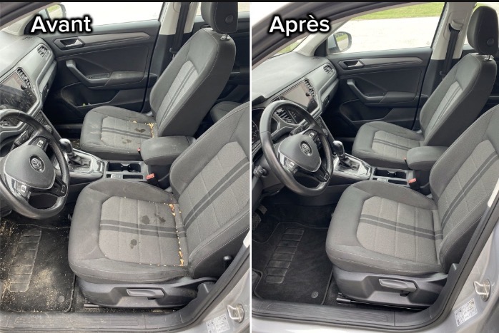 Avant après nettoyage intérieur 1