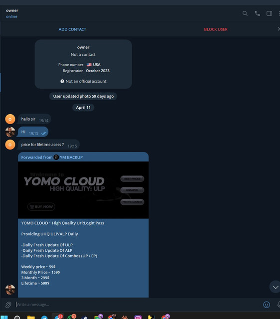 telegram scam