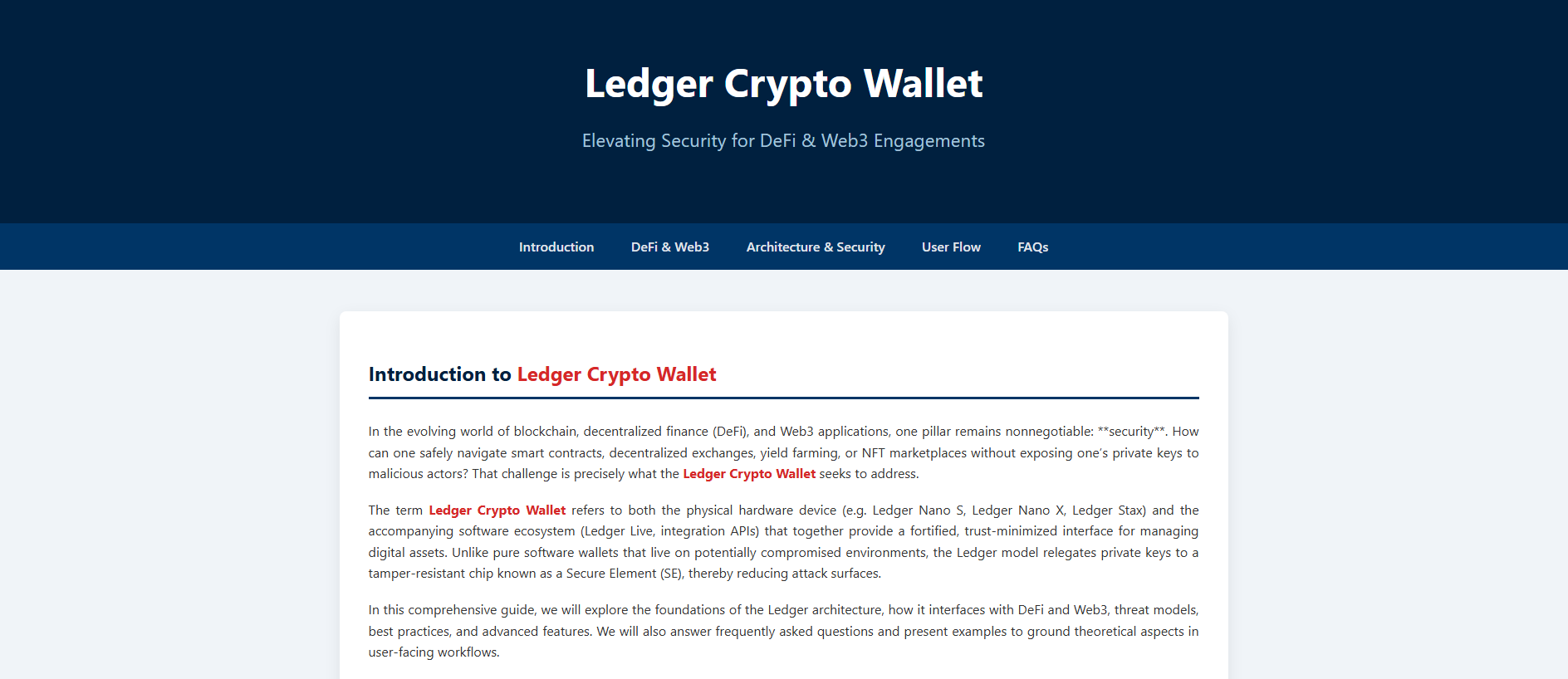 Screenshot of ladger-com-started.pages.dev