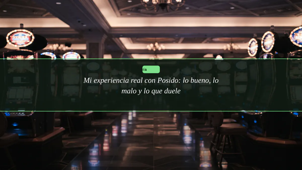 Mi experiencia real con Posido: lo bueno, lo malo y lo que duele