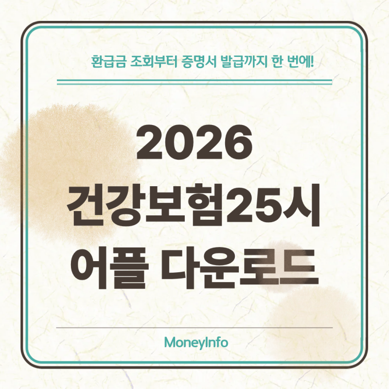 2026 건강보험 환급금