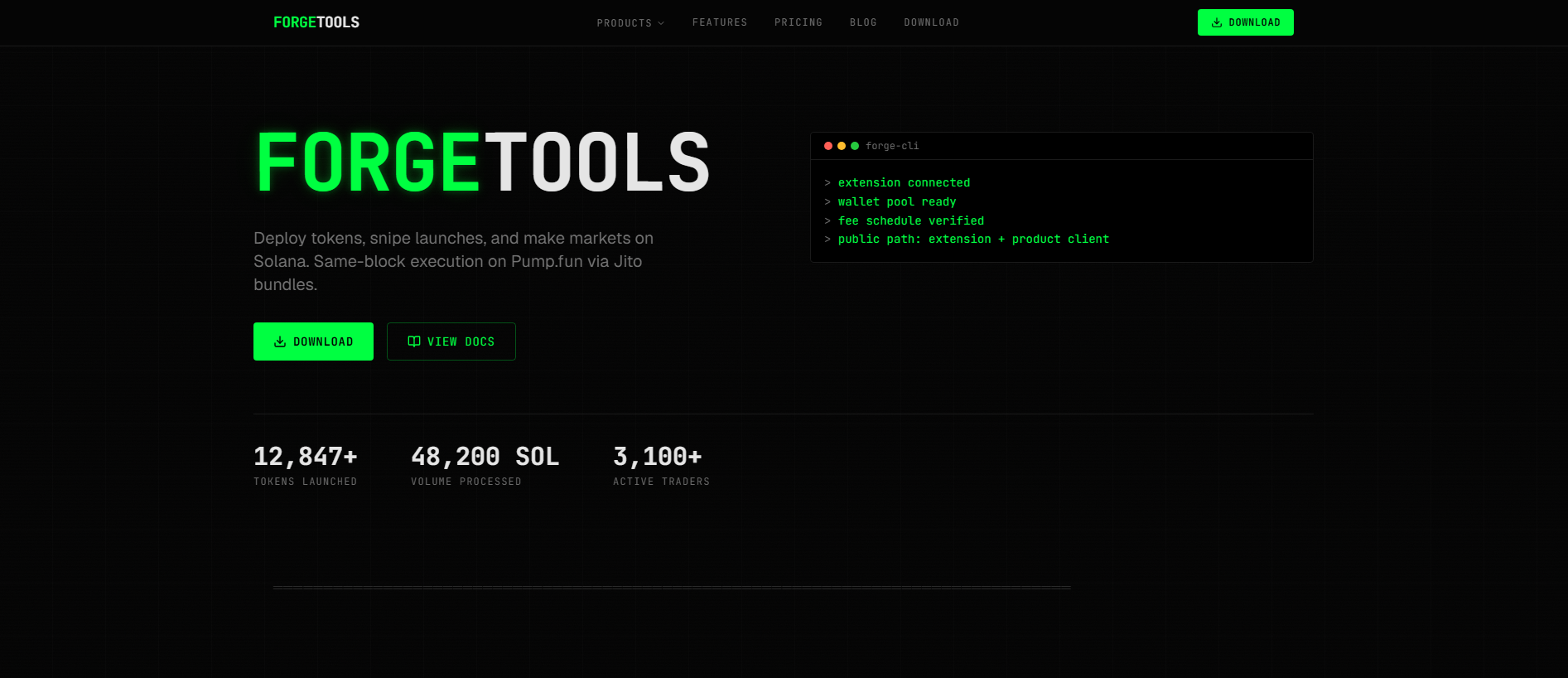 Screenshot of forgetools.top