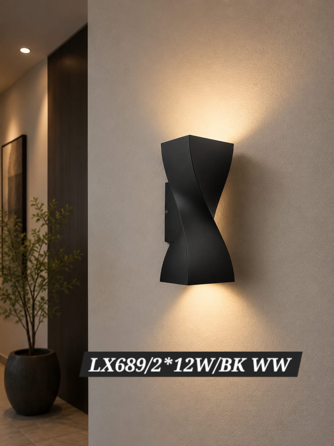 LX689/2*12W/BK WW — Ohrim wholesale price 850