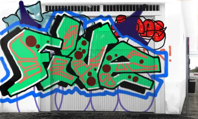 Graffiti artwork by Tkiz