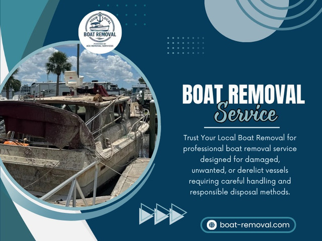 A heavily damaged vessel requires more equipment, more time, and sometimes more specialized handling. Getting an early assessment through Junk Boat Removal services helps avoid unexpected pricing changes later.

Click here for more information: https://boat-removal.com/junk-boat-removal-services/

Your Local Boat Removal

Phone: +1833-605-7867

Read Our Blogs:
https://boatremoval.jimdofree.com/
https://medium.com/@boatremoval/
https://boatremoval.mystrikingly.com/

More Links:
https://allmyfaves.com/boatremoval
https://dzone.com/users/5530971/boatremoval.html
https://speakerdeck.com/boatremoval