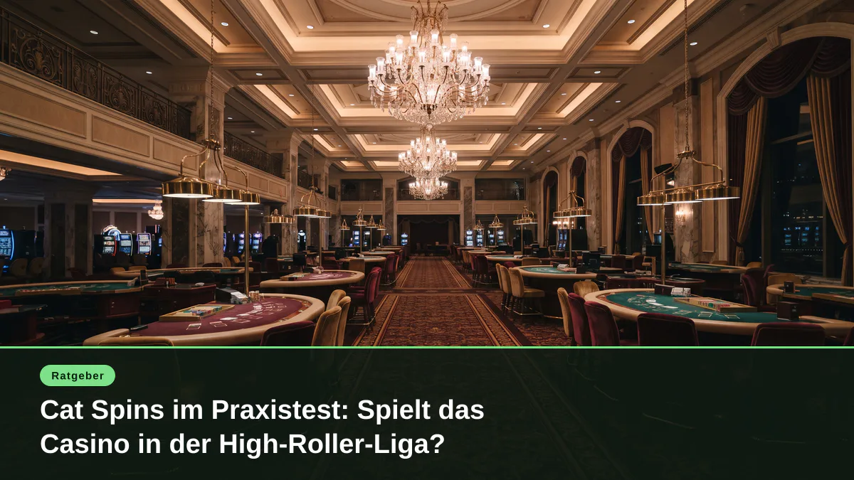 Cat Spins im Praxistest: Spielt das Casino in der High-Roller-Liga?