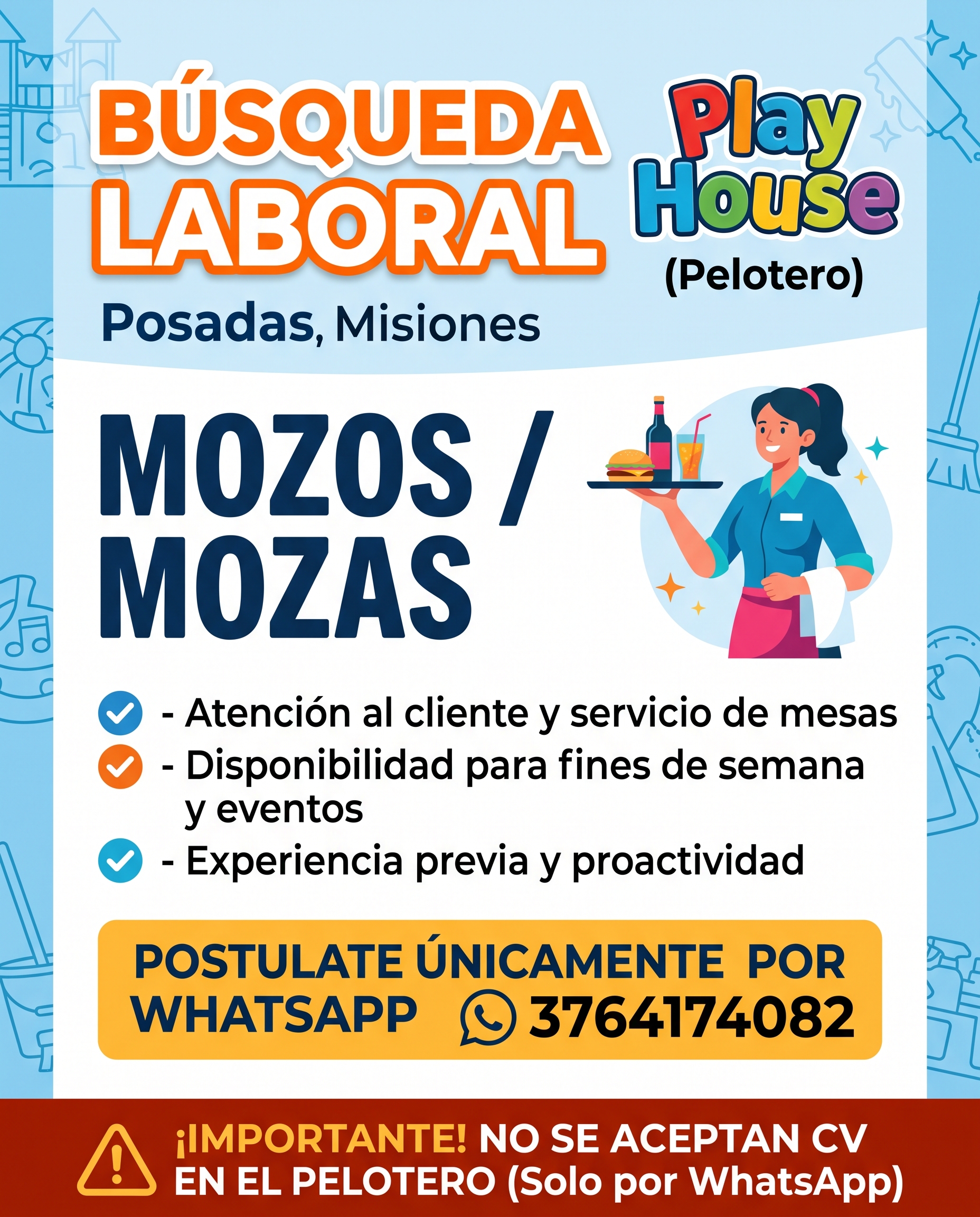 Se Busca Mozos / as En Posadas