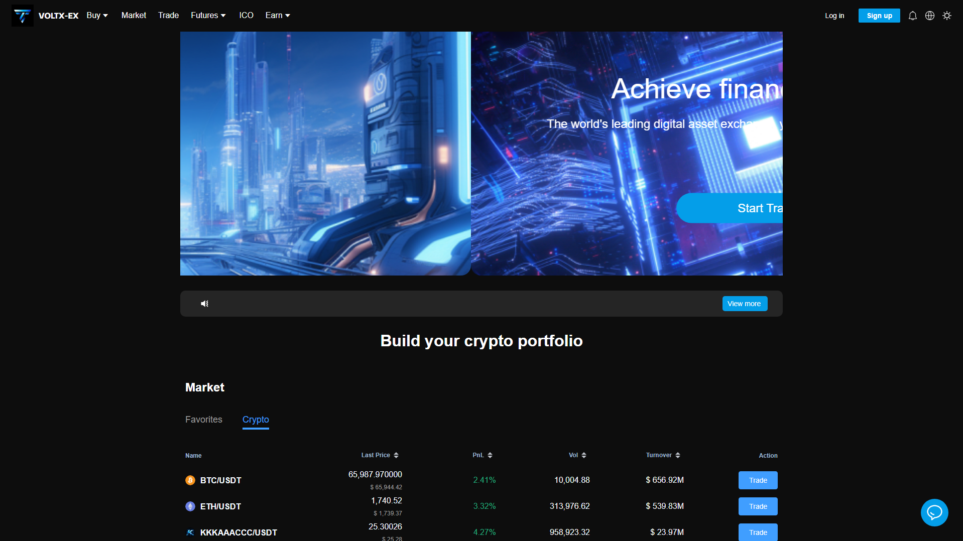 Screenshot of voltx-ex.com