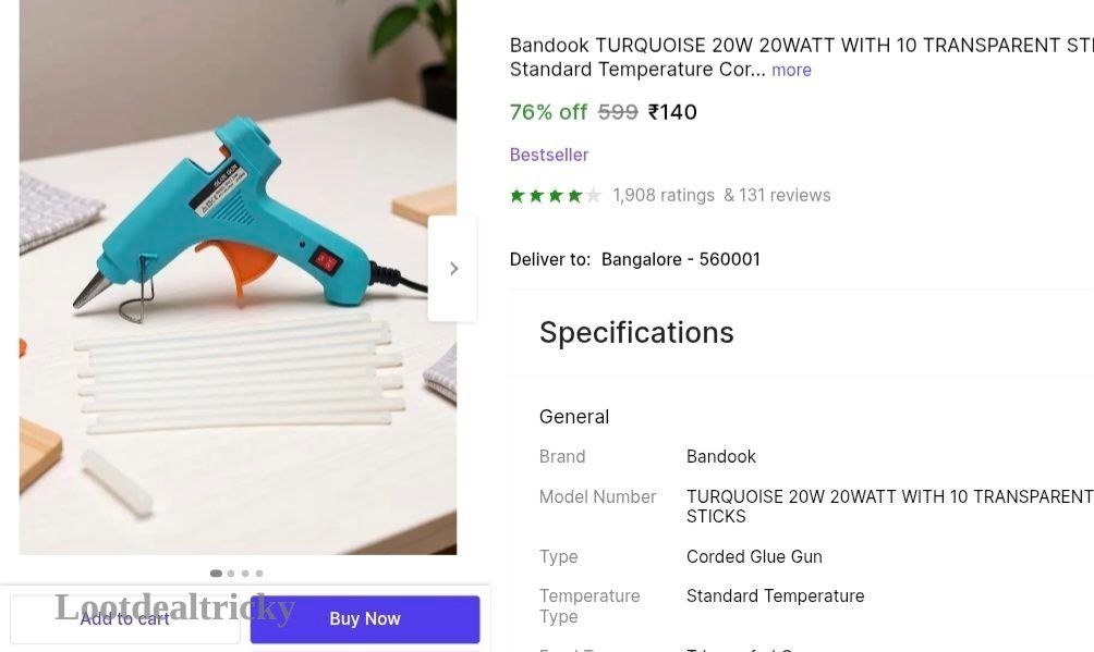 Glue Gun With – Just ₹140 | Limited Time Loot Offer