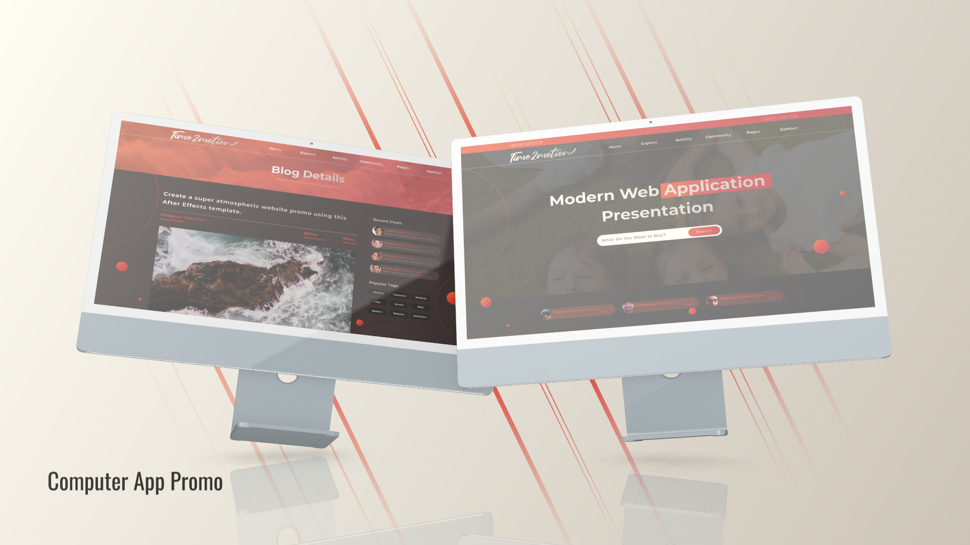 Web Promo Desktop Mockup Web Promo Desktop Mockup