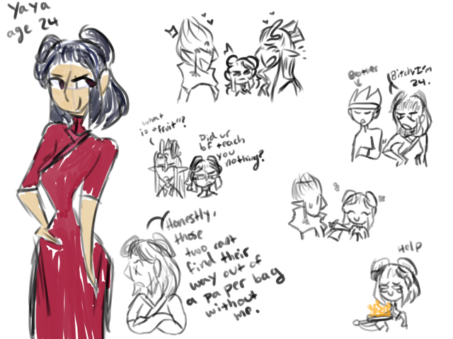 random headcanons for older!yaya

an absolute feral child who cannot cook to save her life, but will kick your ass upon request

characters: yaya. aobing, and nezha from nezha 2019