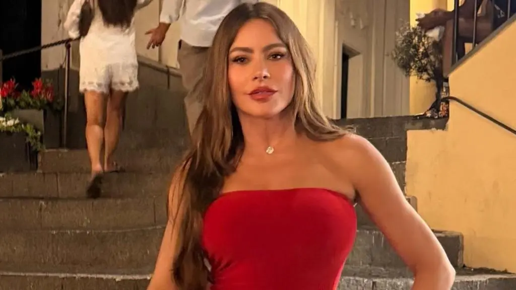 Sofia Vergara Stuns in Red for Birthday Bash