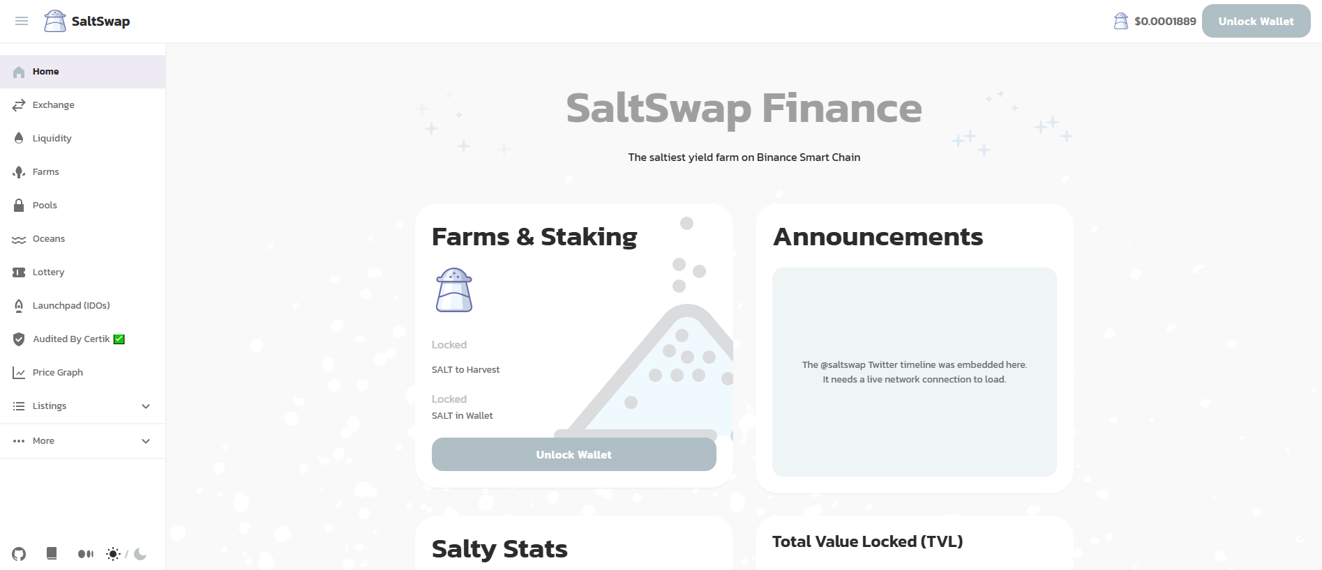 Stored capture of saltswap.finance