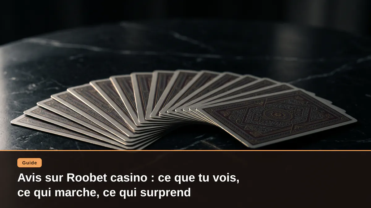 Avis sur Roobet casino : ce que tu vois, ce qui marche, ce qui surprend
