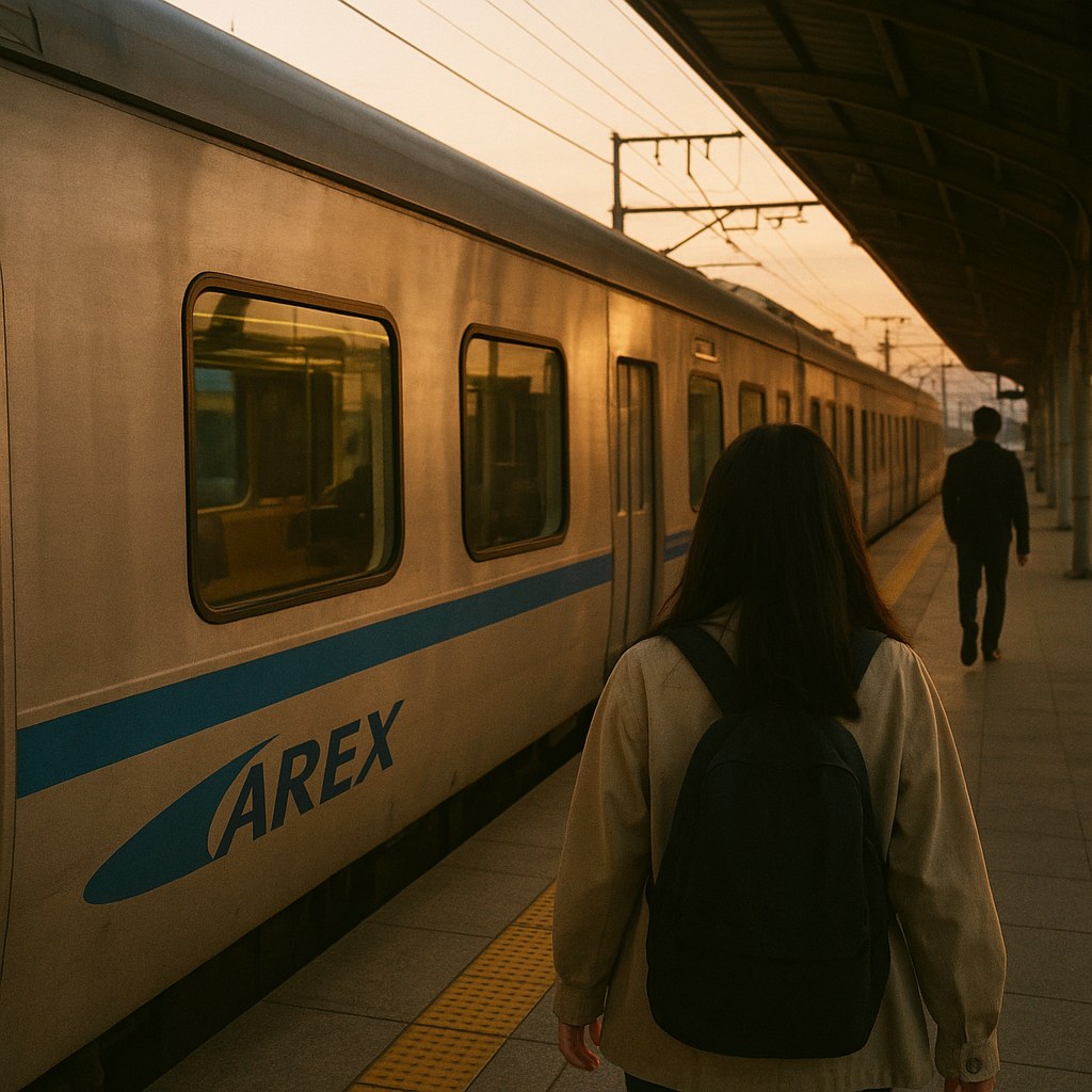 seoul subway arex train