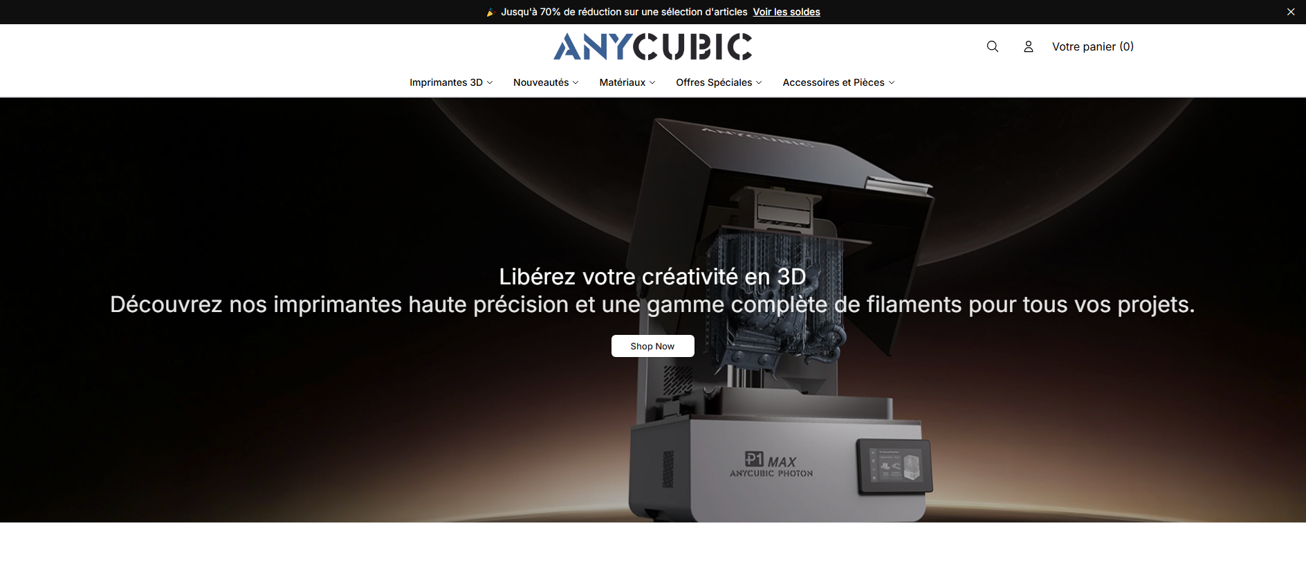 Stored capture of anycubicstudio.shop