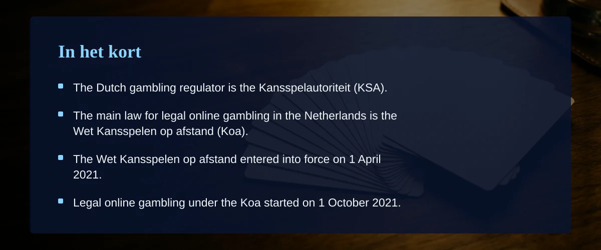 Echt geld casino in Nederland: wet tegen praktijk — In het kort