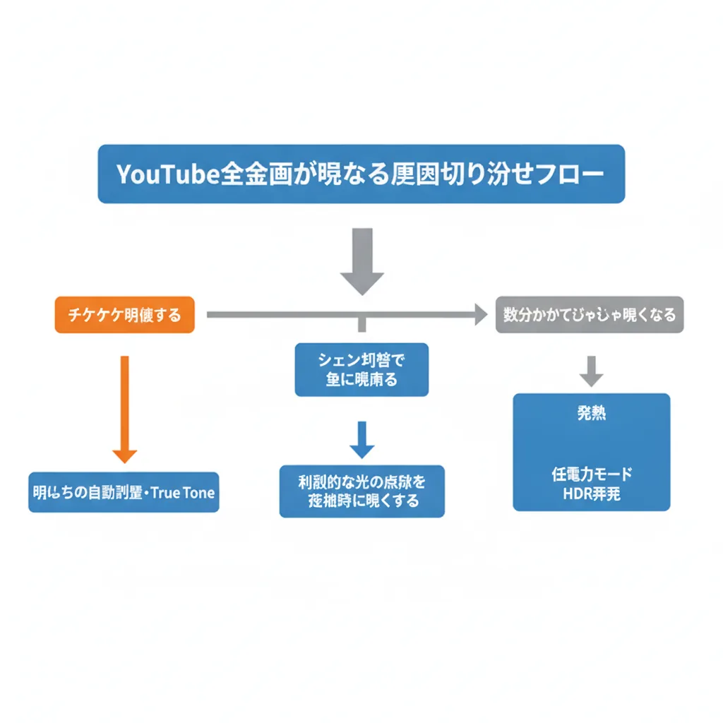 iPhoneのYouTubeが全画面でチカチカ・暗くなる原因と直し方【症状別】 – 画像3