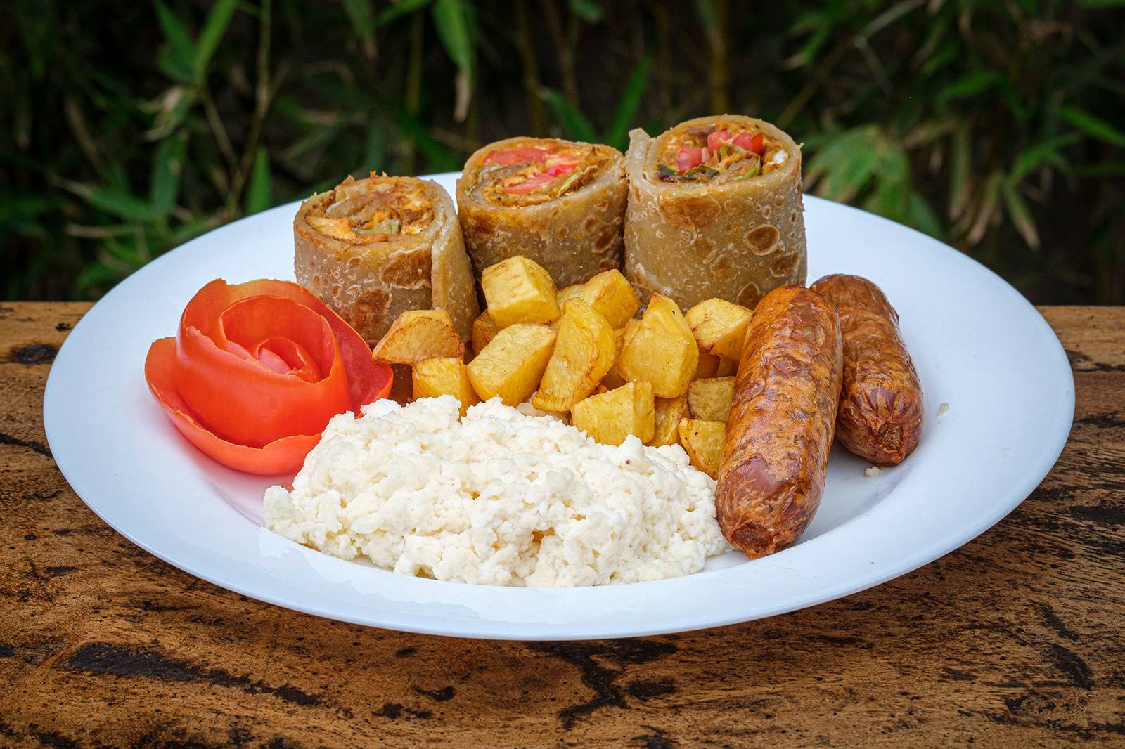 The famous Ugandan Rolex street food