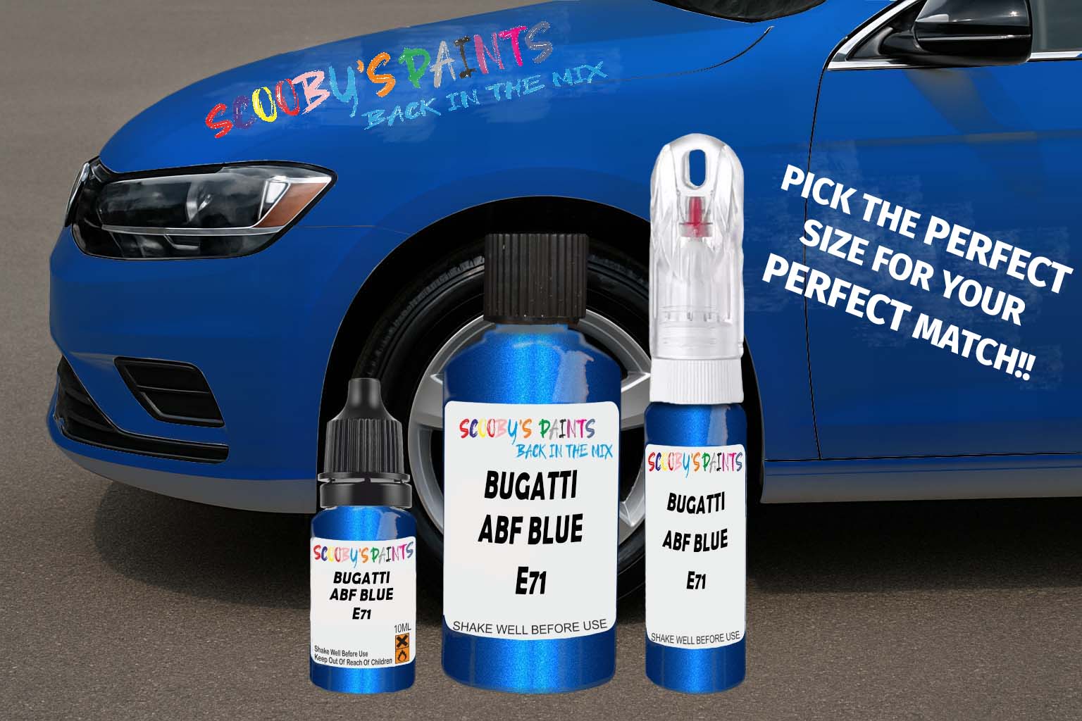 Scooby’s Paints – Bugatti Triple Touch-Up