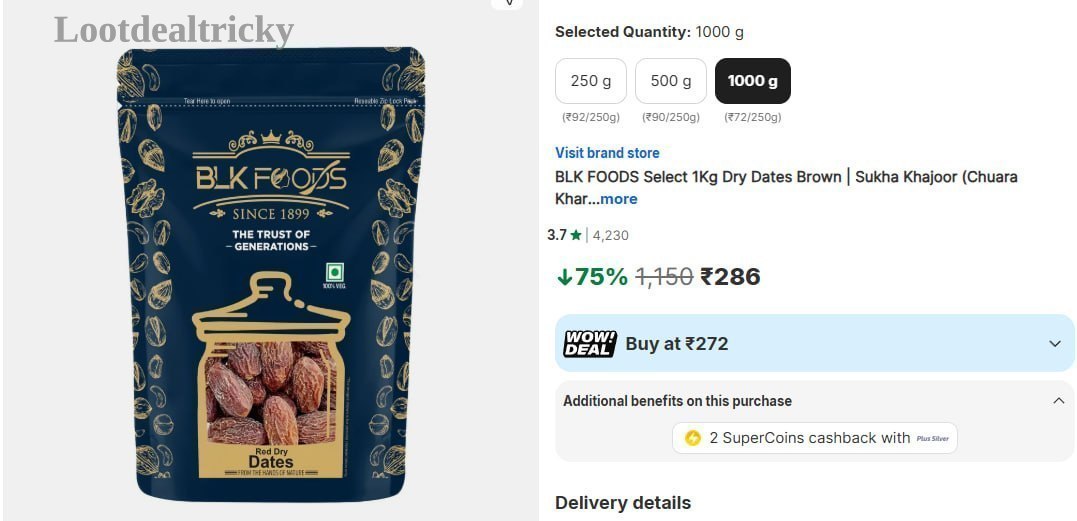 Premium Dry Dates – Just ₹286 | Best Price Drop Today Premium Dry Dates – Just ₹286 | Best Price Drop Today