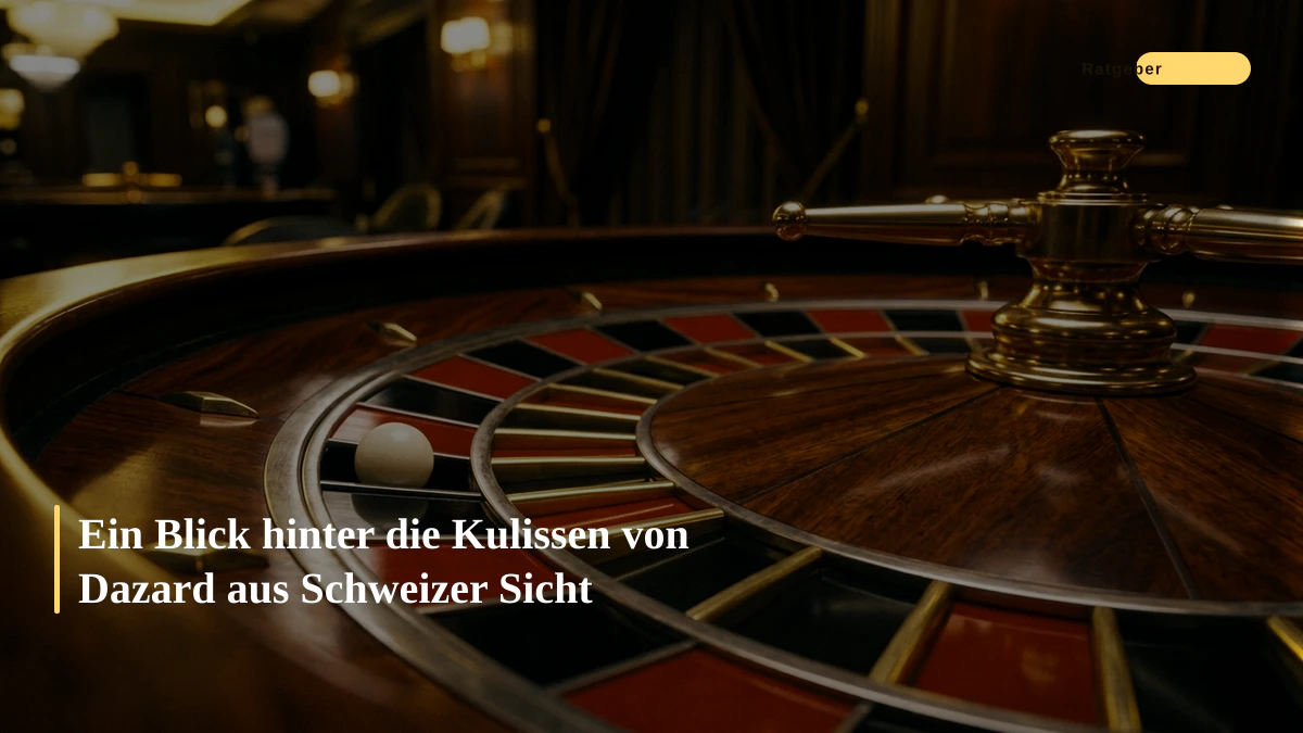 Ein Blick hinter die Kulissen von Dazard aus Schweizer Sicht