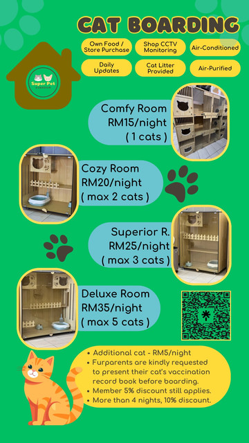 SPKE CAT BOARDING CHARGES