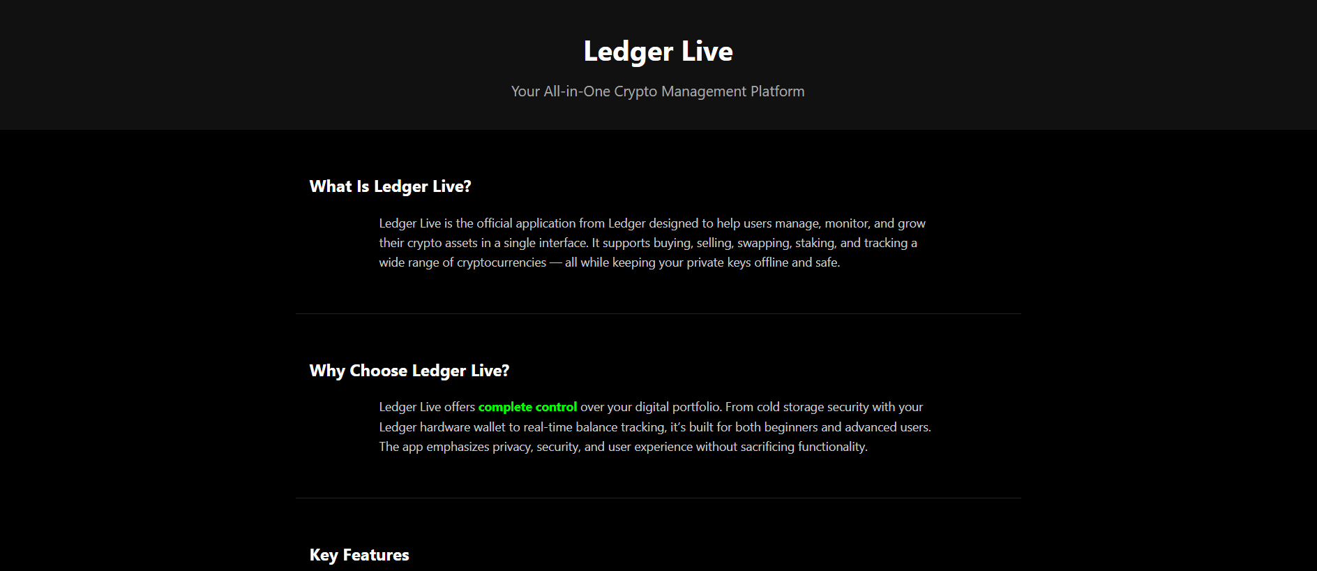 Screenshot of liveledgr-support.pages.dev