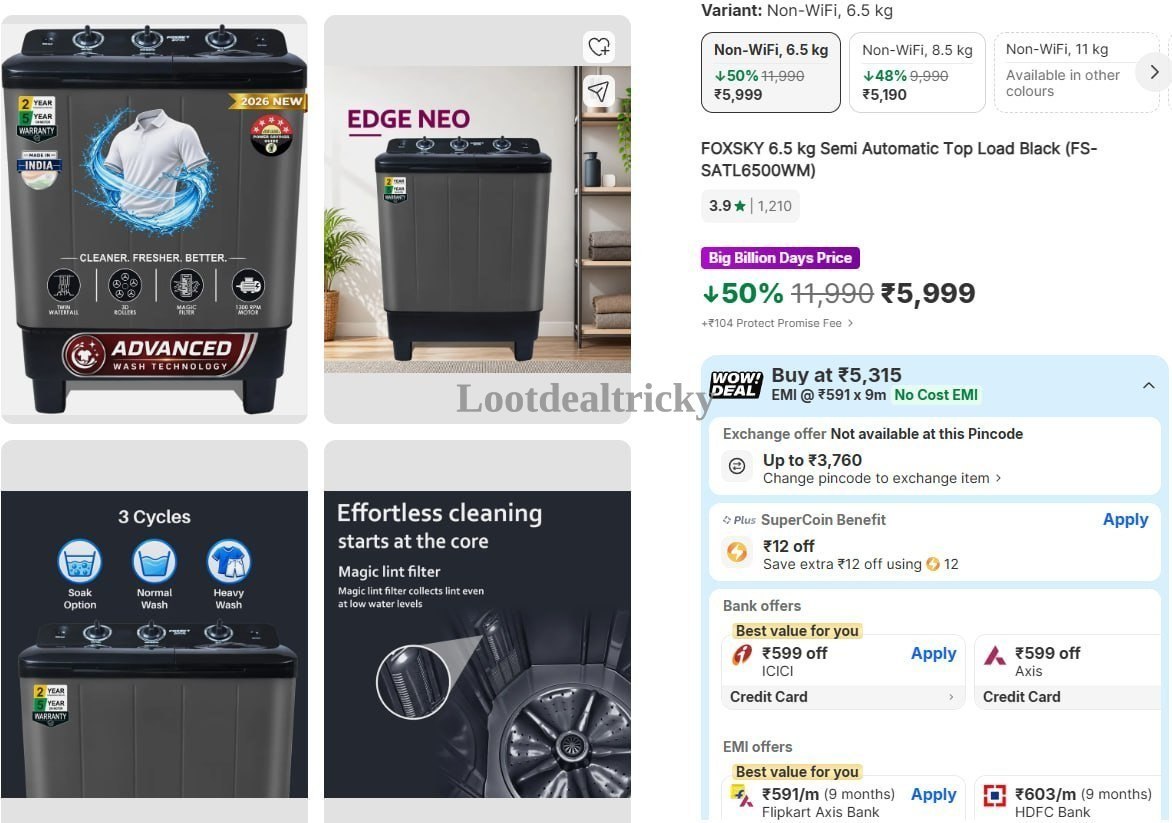 Foxsky 6 5 – Just ₹5999 | Loot Lo