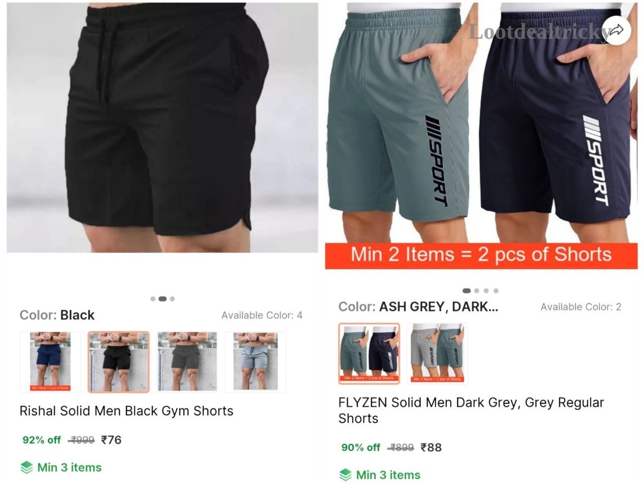 Men Gym Shorts – Just ₹76 | Limited Time Loot Offer