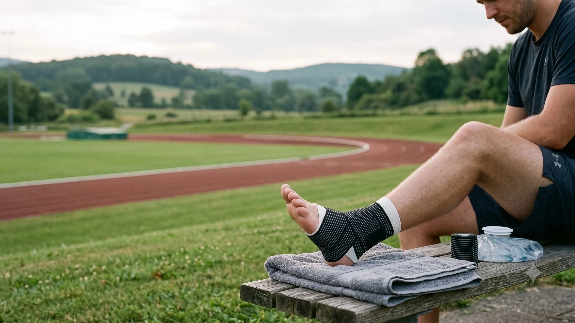 Tape a Fresh Ankle Sprain