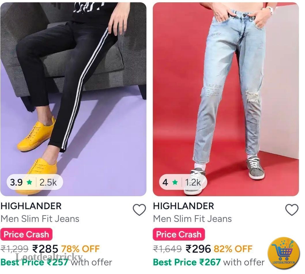 Branded Jeans Upto – Just ₹285 | Best Price Drop Today Branded Jeans Upto – Just ₹285 | Best Price Drop Today
