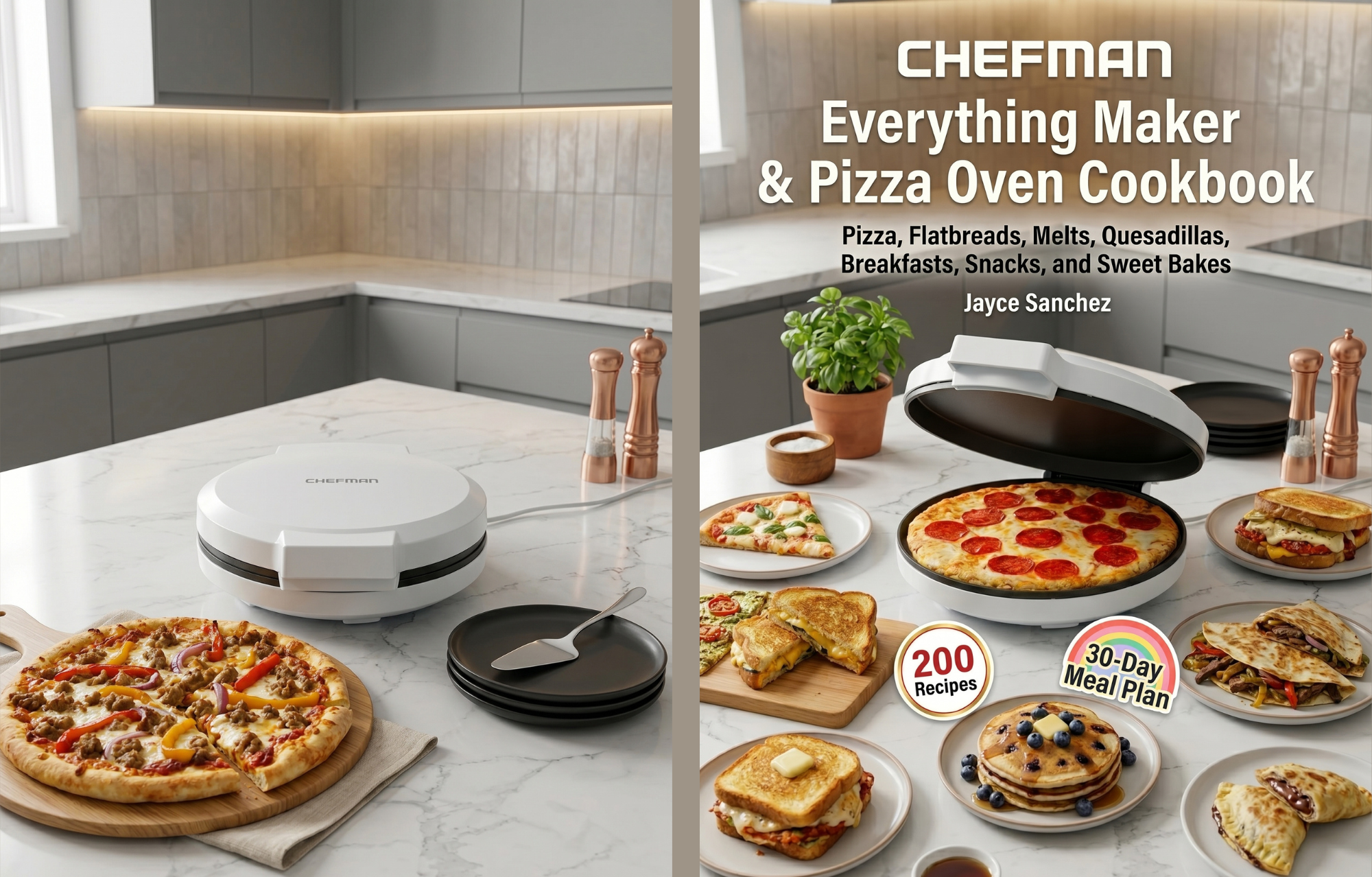 Chefman Everything Maker & Pizza Oven Cookbook cover
