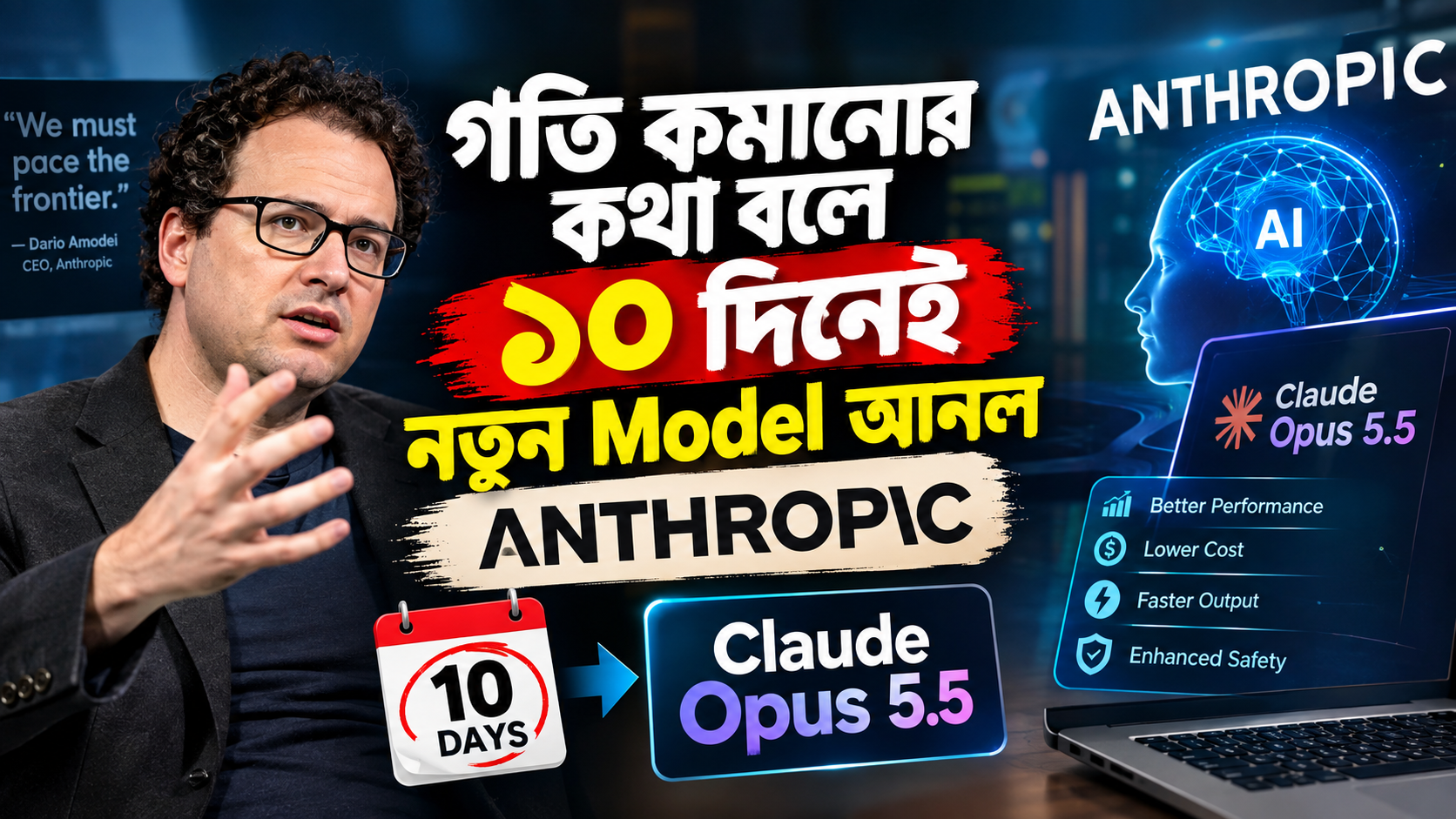 গতি কমানোর কথা বলে ১০ দিনেই নতুন AI Model আনল Anthropic