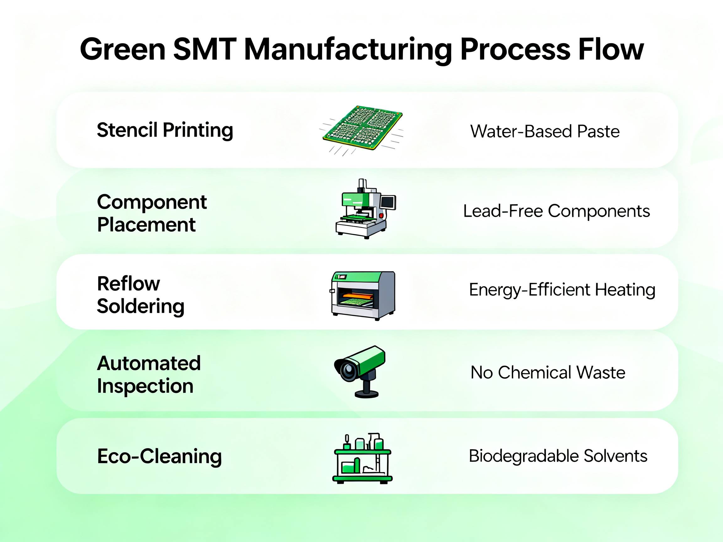 Green Manufacturing Process SMT.
