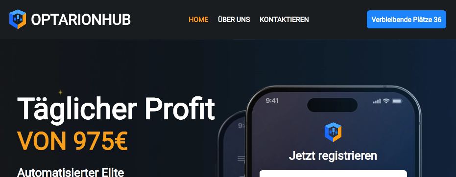 Screenshot of optarionhub.de