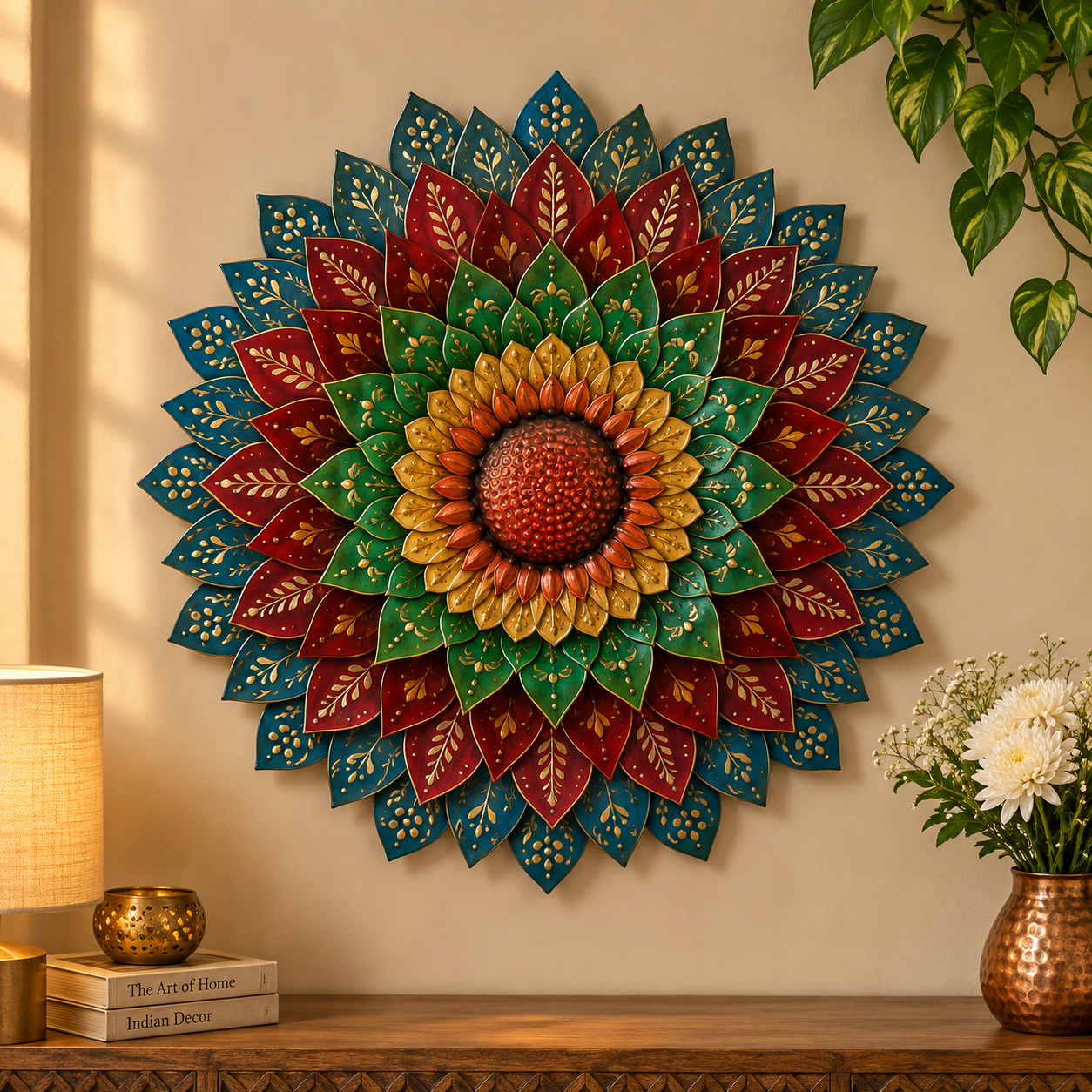 Designer Blue Sunflower